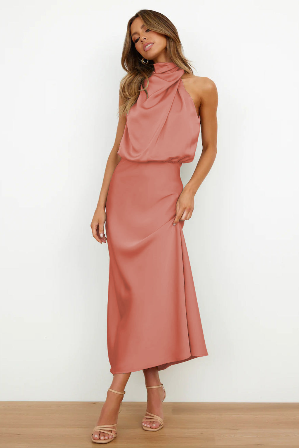 Quentin | Sahara Drapiertes Kleid
