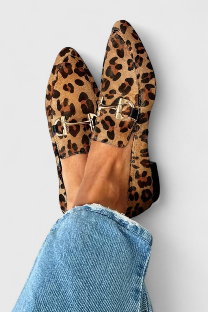 DIANA | Mocassins com Padrão de Leopardo
