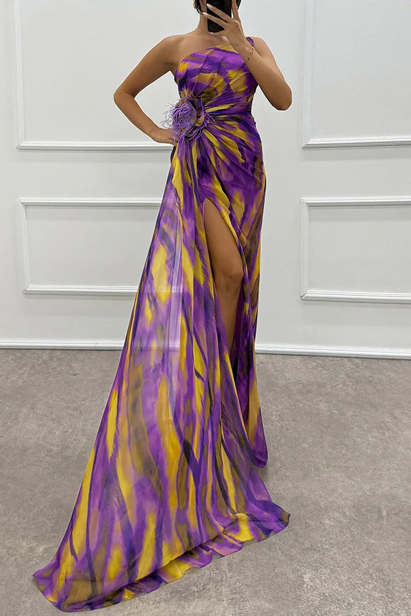 Lorna | Lebhaftes Drapiertes Kleid