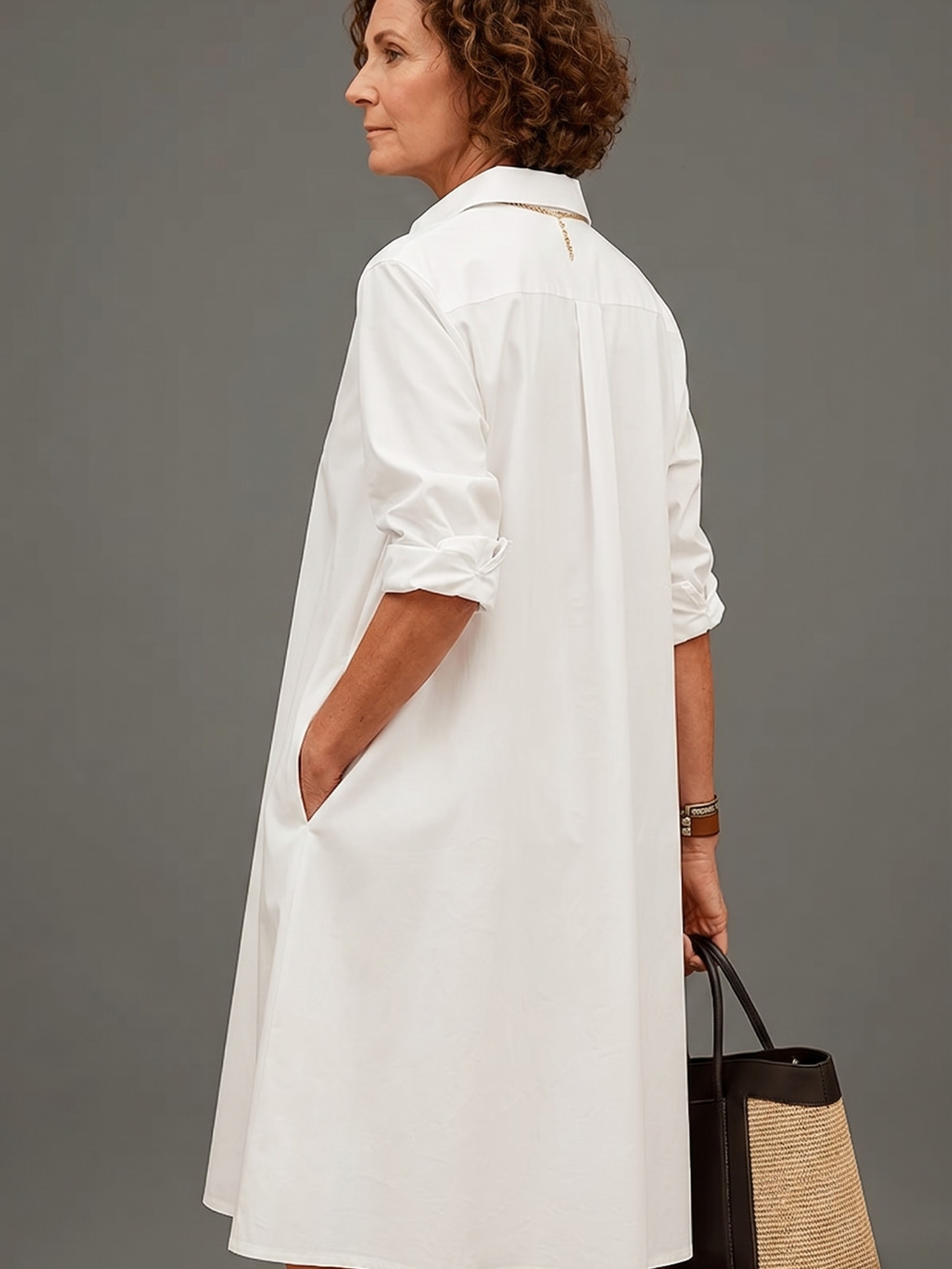 Sadie | Vestido midi cuidado e elegante
