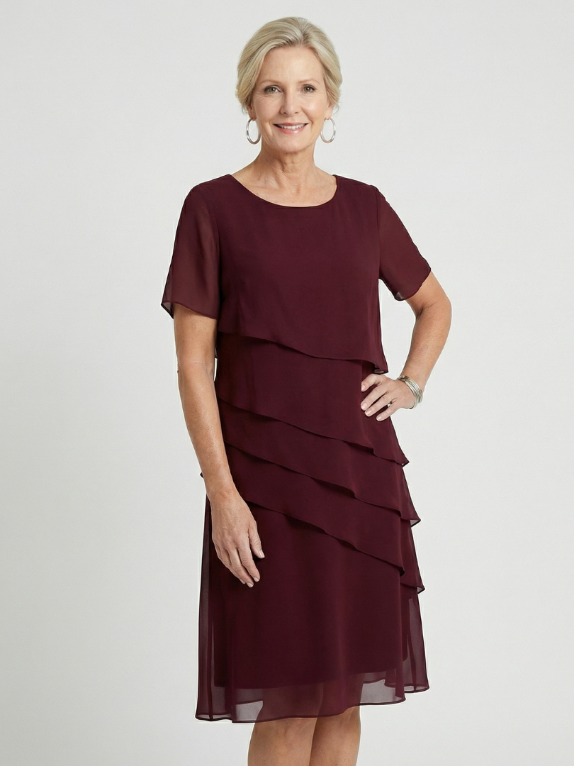 Orson | Weiches knielanges Kleid mit Konturen