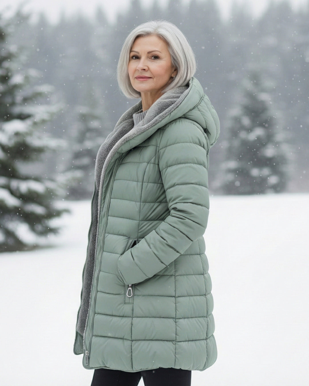 Alice | Casaco Puffer com Forro Polar
