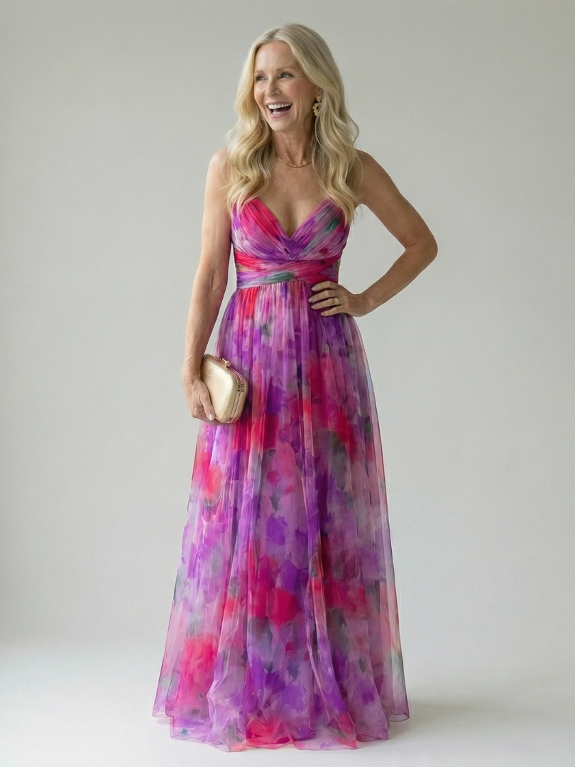 Élise | Vestido Maxi Cruzado com Degradé