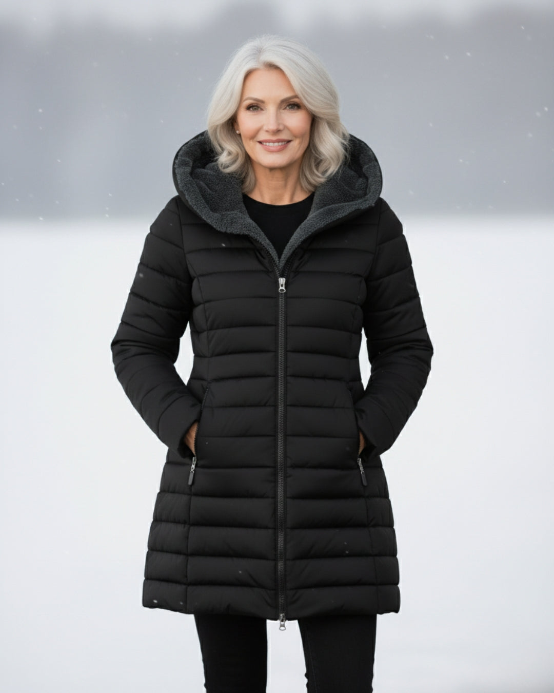 Alice | Casaco Puffer com Forro Polar