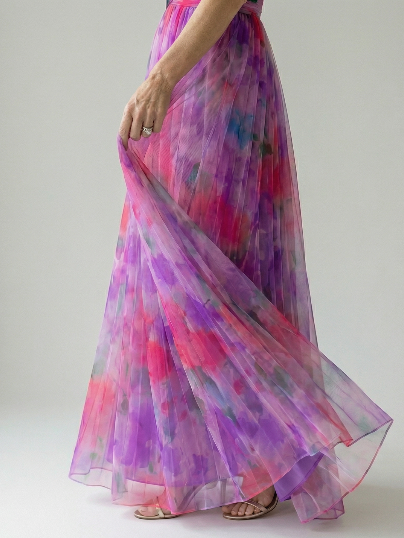Élise | Vestido Maxi Cruzado com Degradé