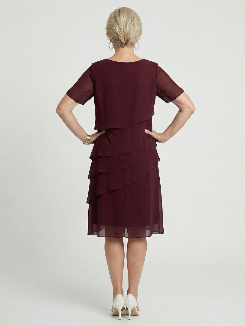 Orson | Weiches knielanges Kleid mit Konturen