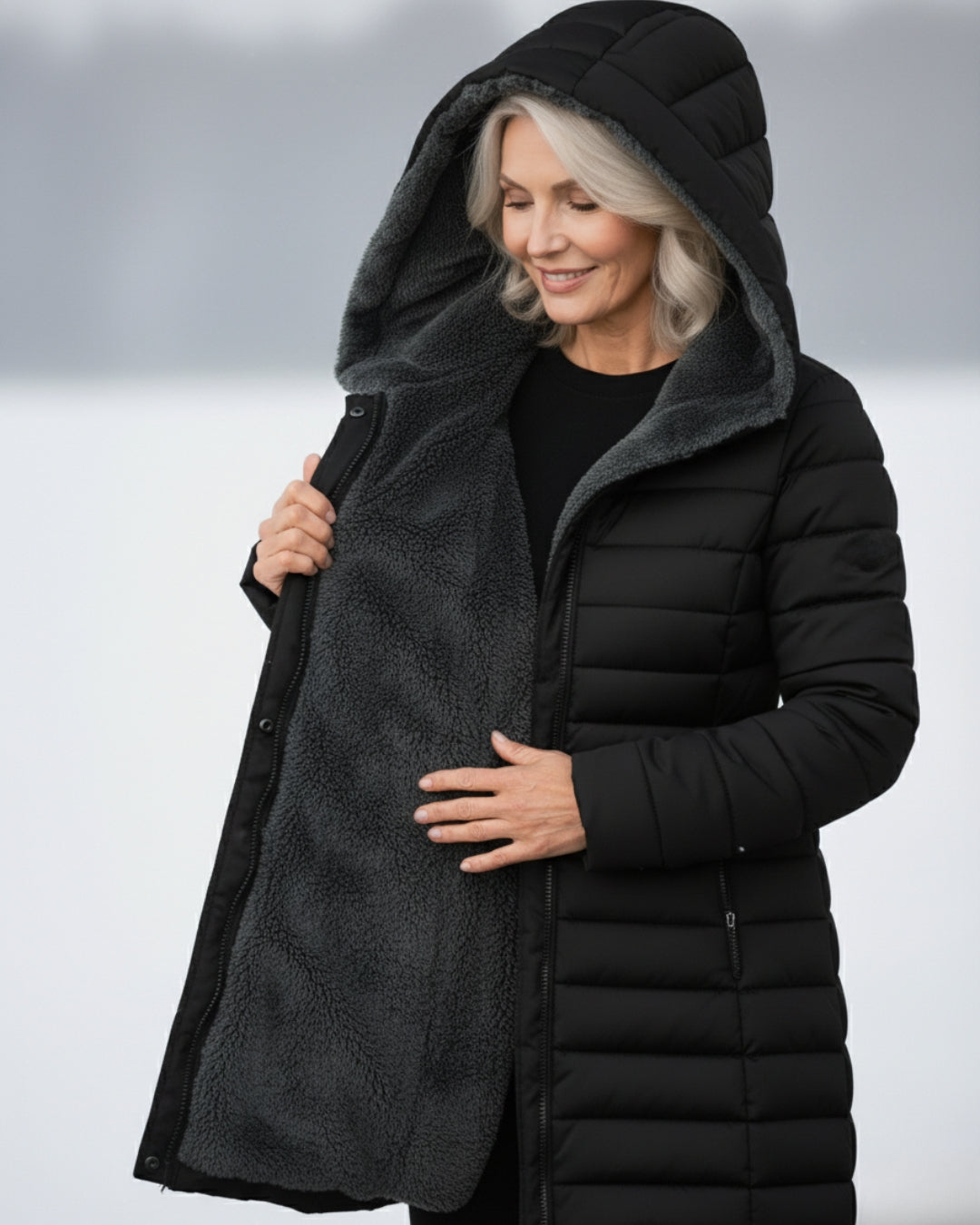 Alice | Casaco Puffer com Forro Polar