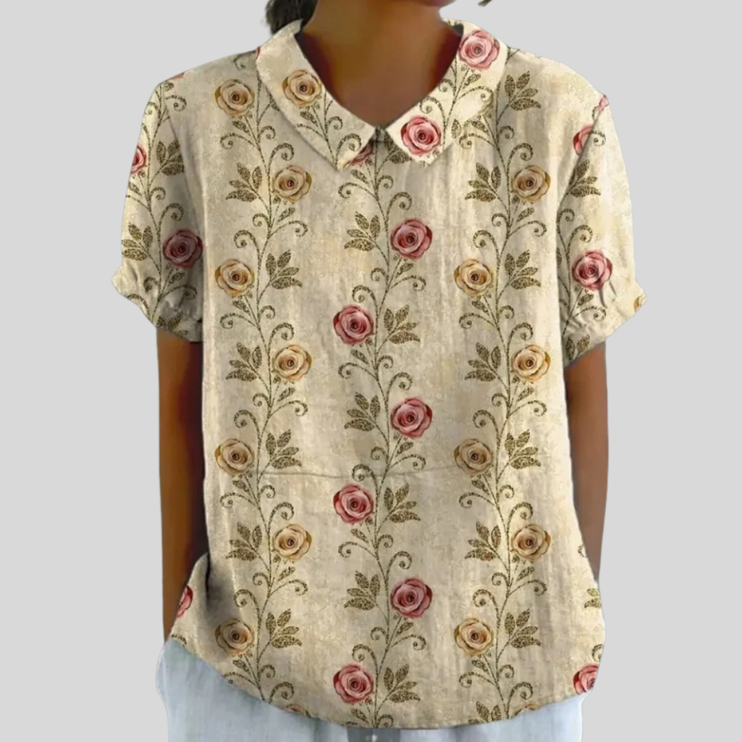 Top Floral Bequem Stilvoll