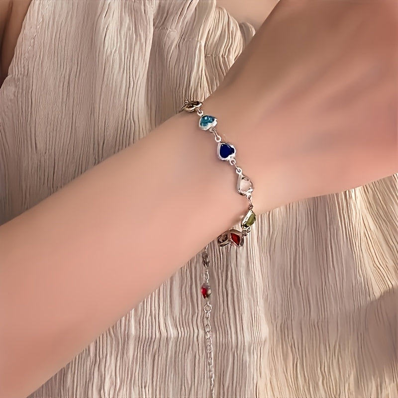 Pulseira única em forma de coração