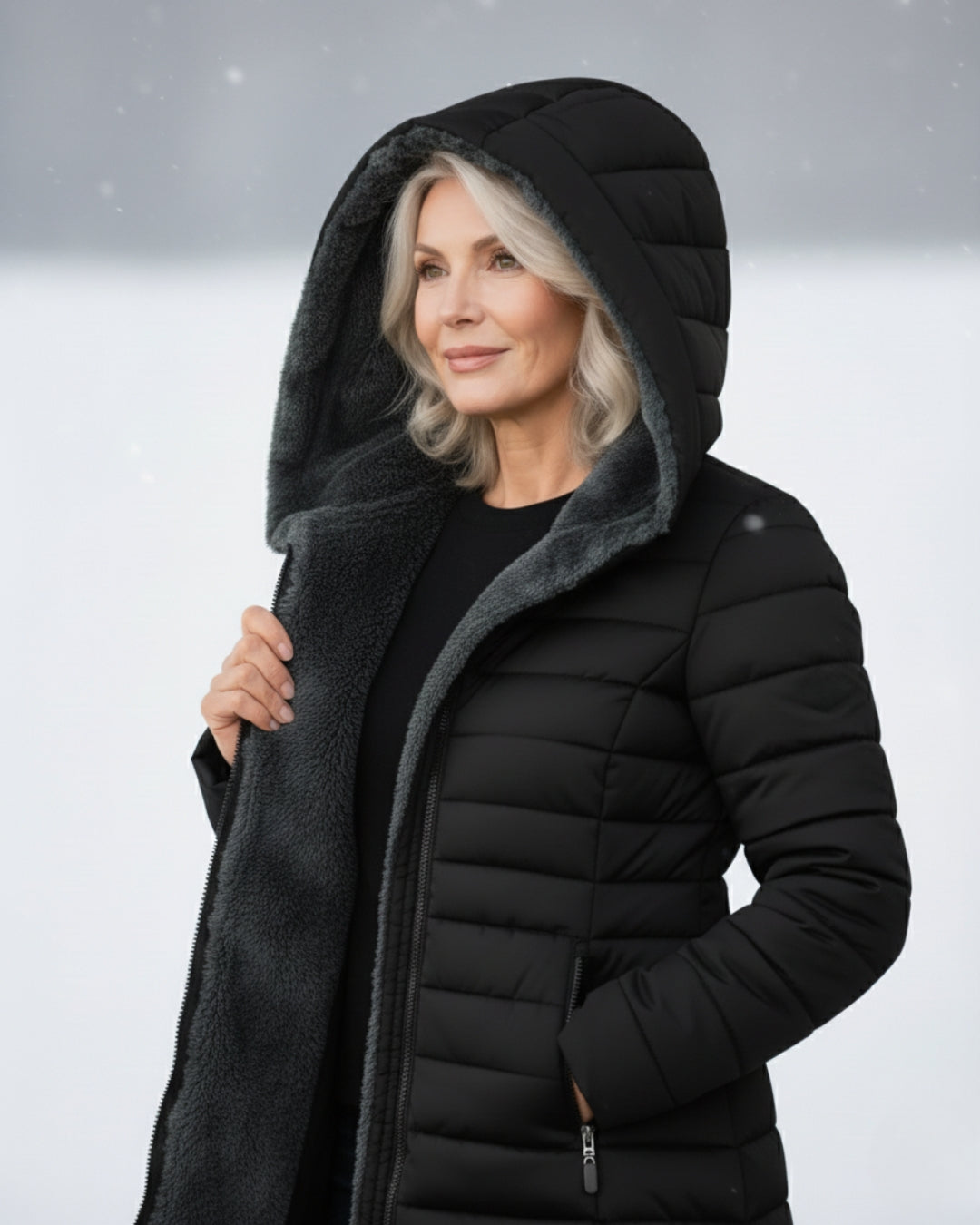 Alice | Casaco Puffer com Forro Polar