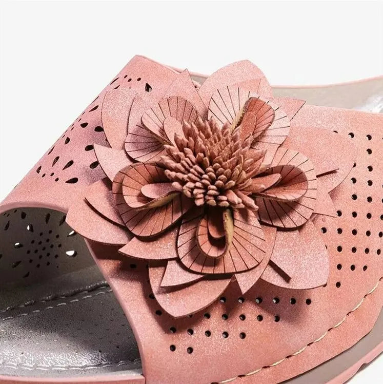 Verena - Komfortable Sandalen aus weichem Leder mit Fußgewölbestütze
