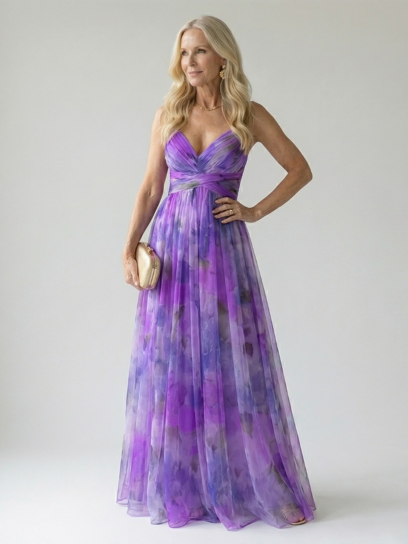 Élise | Vestido Maxi Cruzado com Degradé