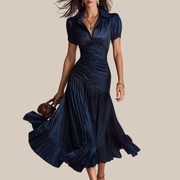 LUCIA | Retro gestreiftes Midikleid