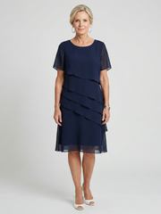 Orson | Weiches knielanges Kleid mit Konturen