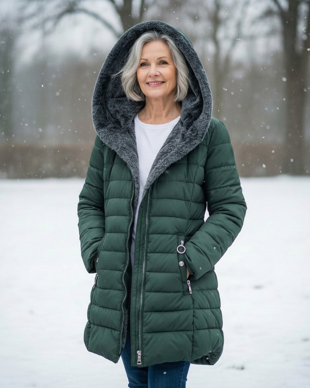 Alice | Casaco Puffer com Forro Polar