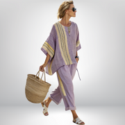 Daisy™ | Boho gestreiftes Set