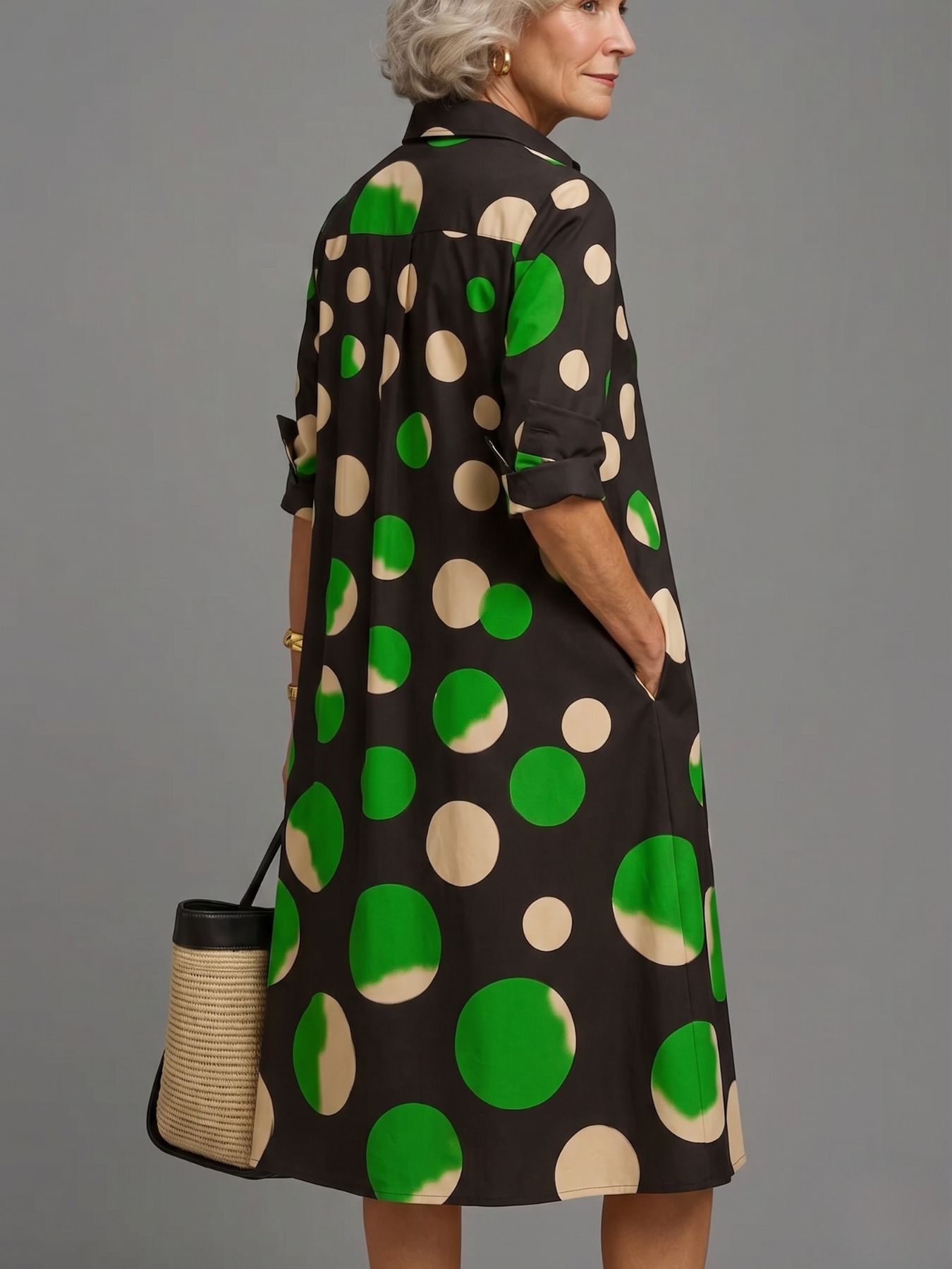 Naomi | Vestido midi cuidado e elegante