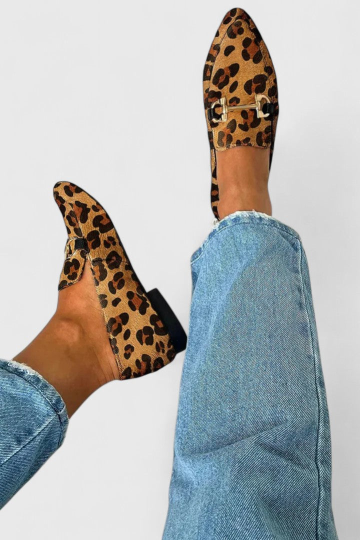 DIANA | Mocassins com Padrão de Leopardo