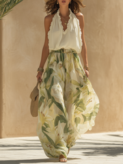 Lysandra | Elegantes, fließendes Ensemble mit Liliendruck
