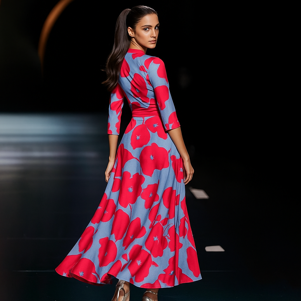 Amelia | Bequemes Kleid für jeden Tag mit V-Ausschnitt