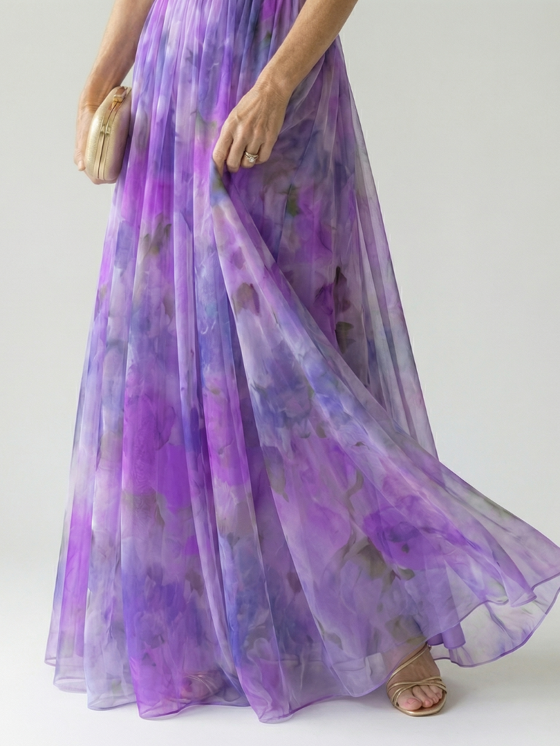 Élise | Vestido Maxi Cruzado com Degradé