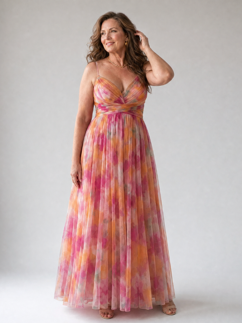 Élise | Vestido Maxi Cruzado com Degradé