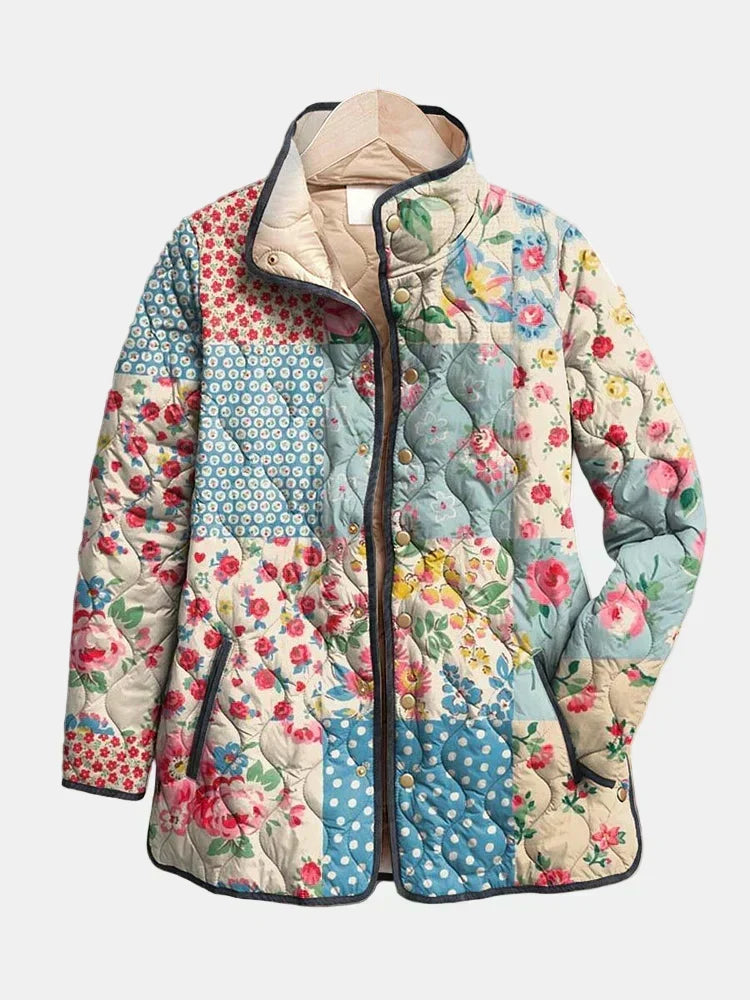 Ines e Beatriz | Casaco Acolchoado Patchwork Floral Leonor