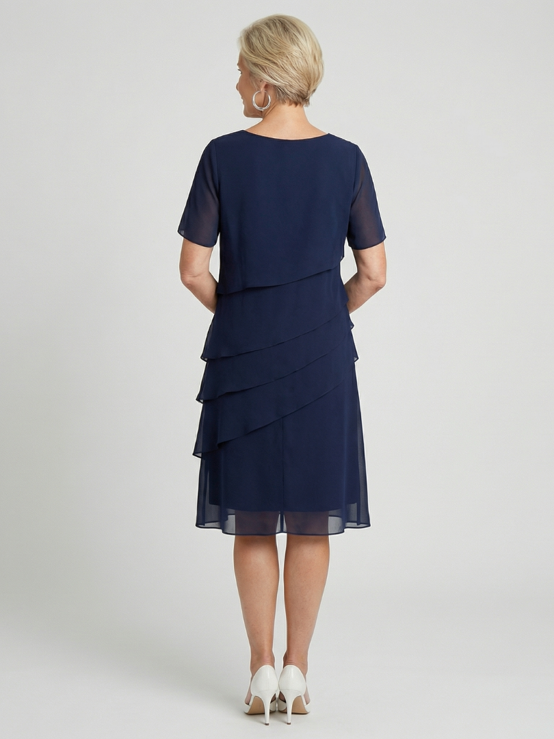 Orson | Weiches knielanges Kleid mit Konturen