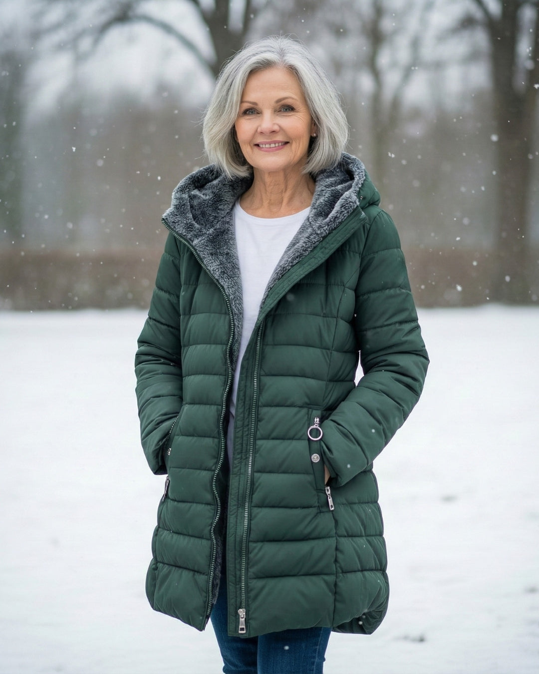 Alice | Casaco Puffer com Forro Polar