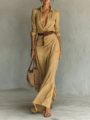 Olivia - Maxikleid mit Kordelzug