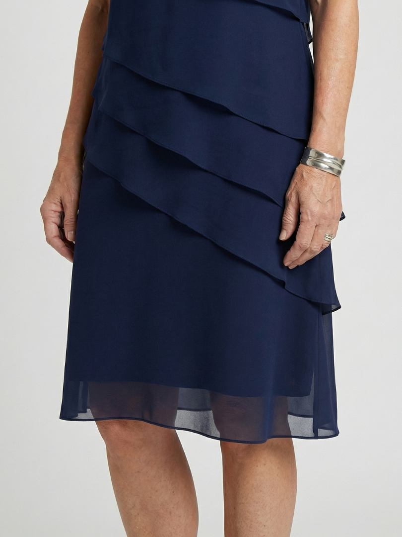 Orson | Weiches knielanges Kleid mit Konturen