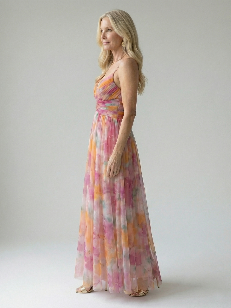 Élise | Vestido Maxi Cruzado com Degradé