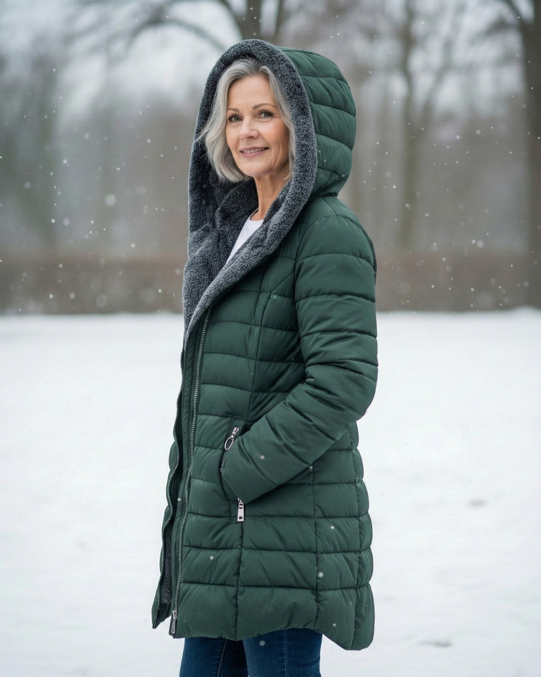Alice | Casaco Puffer com Forro Polar