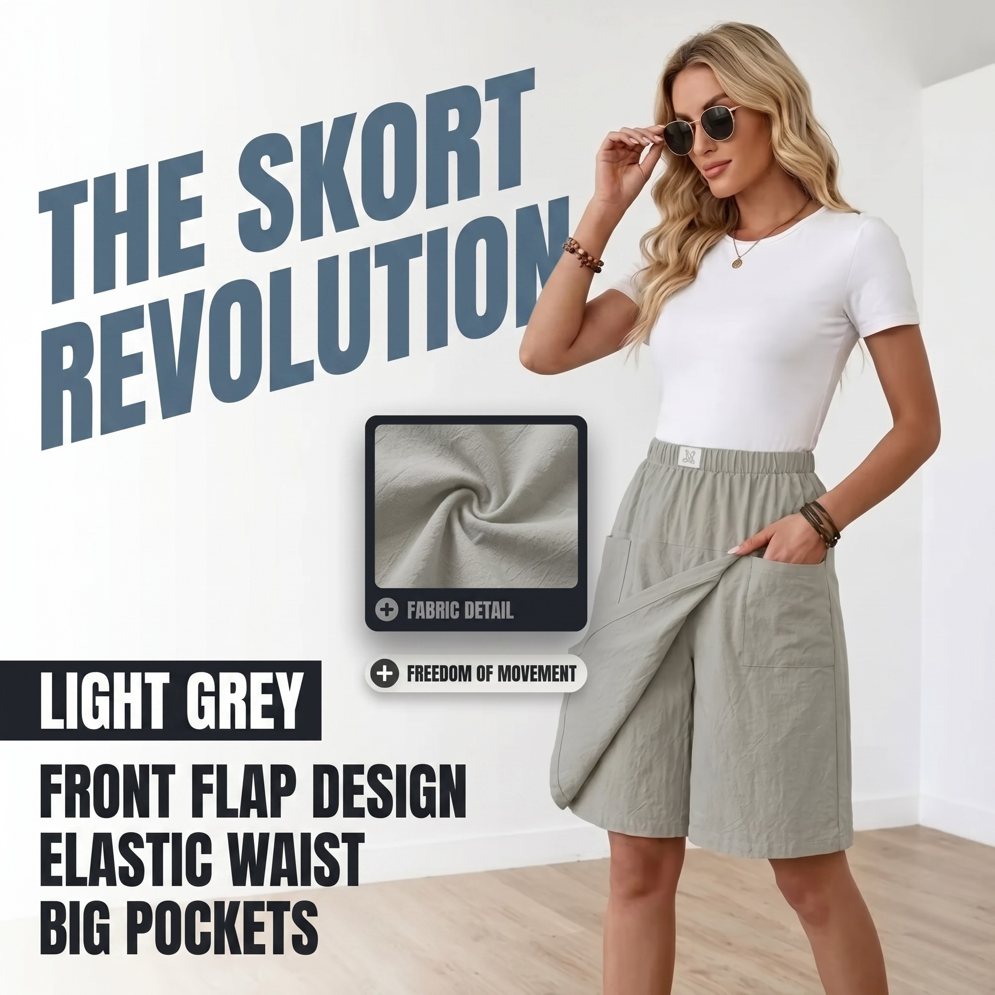 LIBERTY™ - SAIA-CALÇÕES «FREEDOM» COM CINTURA ELÁSTICA