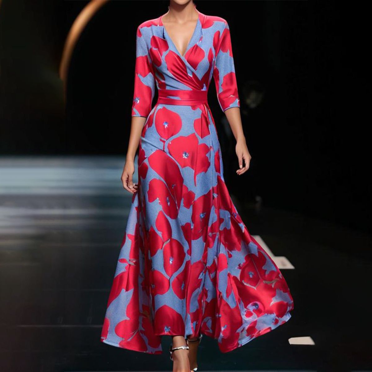 Amelia | Bequemes Kleid für jeden Tag mit V-Ausschnitt