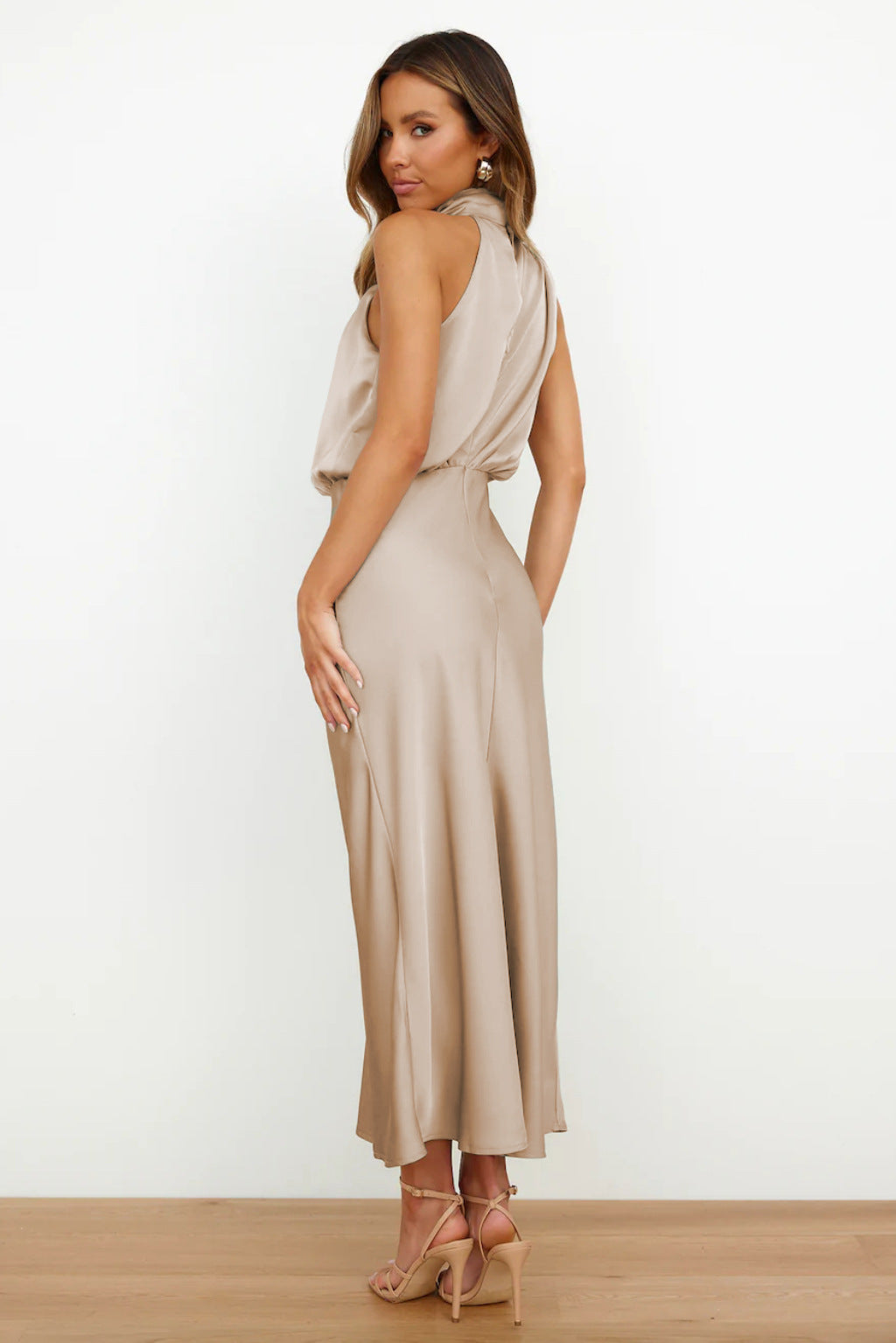 Quentin | Sahara Drapiertes Kleid