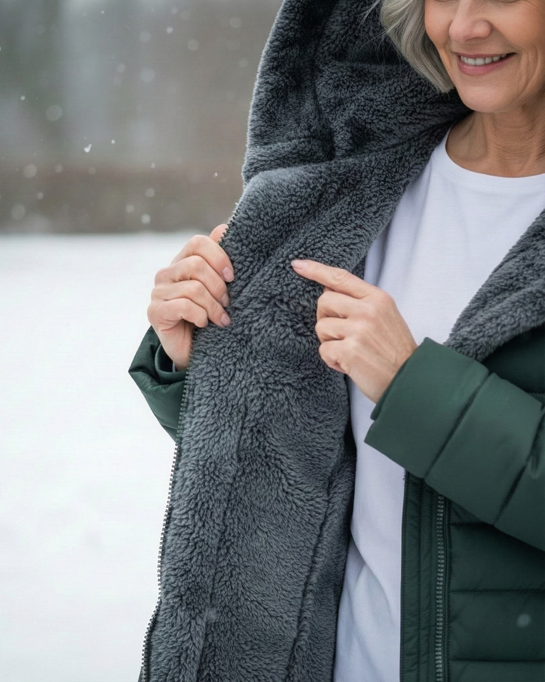 Alice | Casaco Puffer com Forro Polar