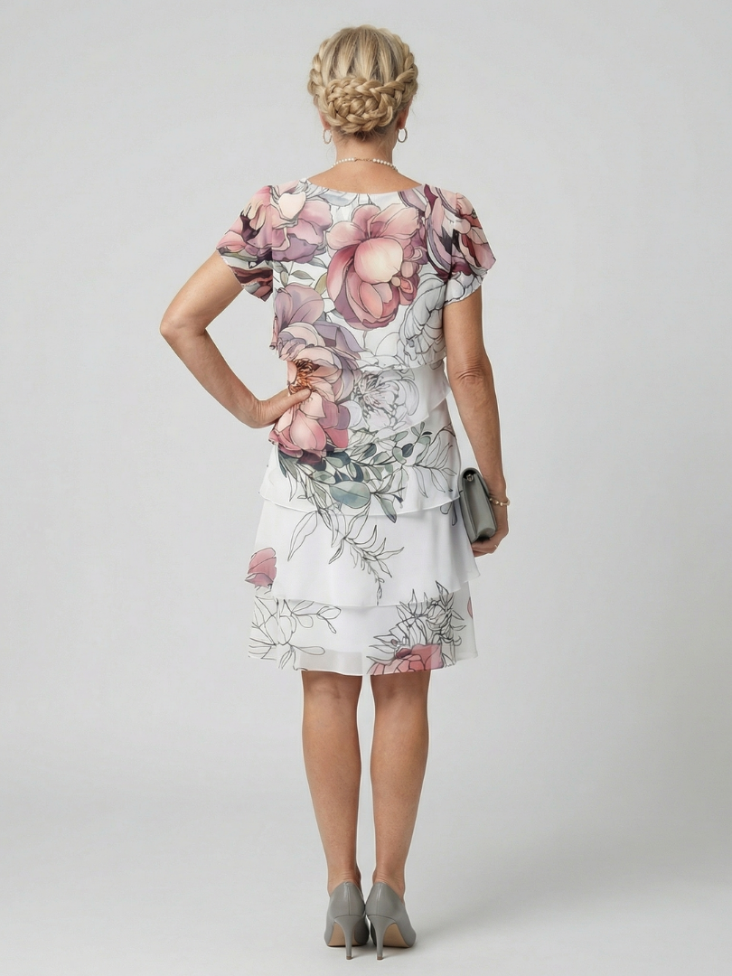 Kualani | Pure geblümtes knielanges Kleid