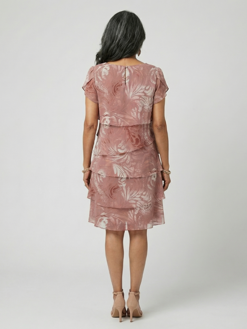 Aria | Kleid mit zartem knielangem Motiv