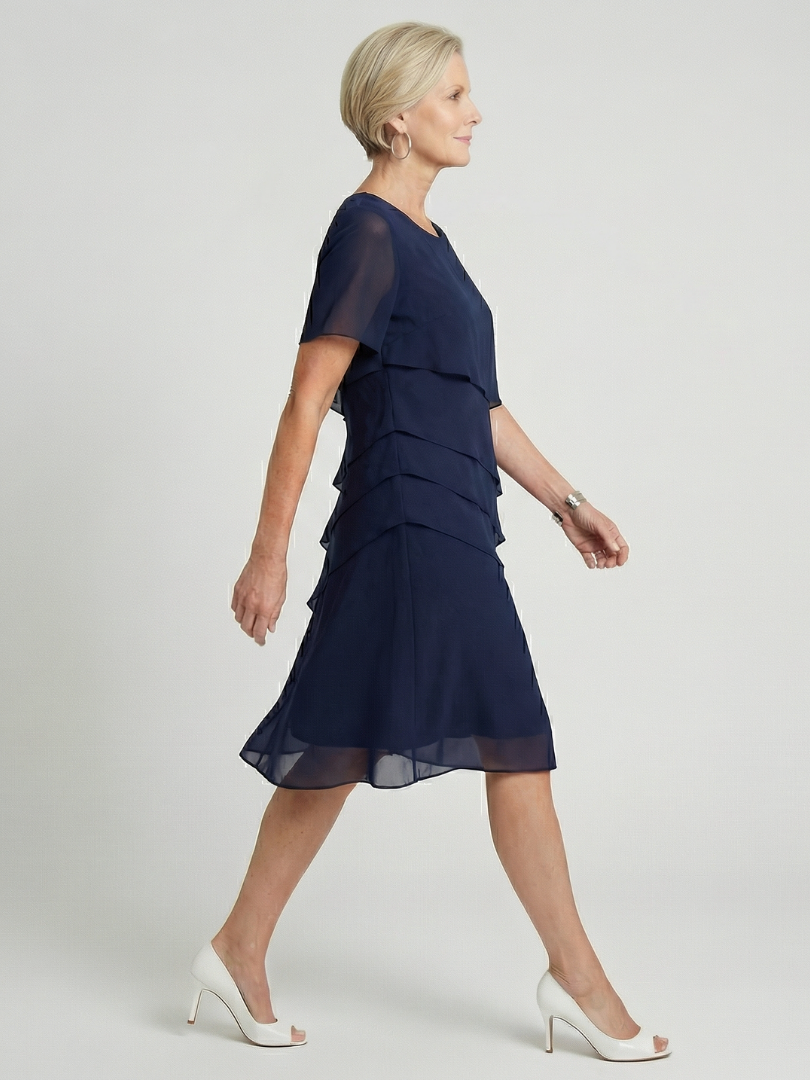 Orson | Weiches knielanges Kleid mit Konturen
