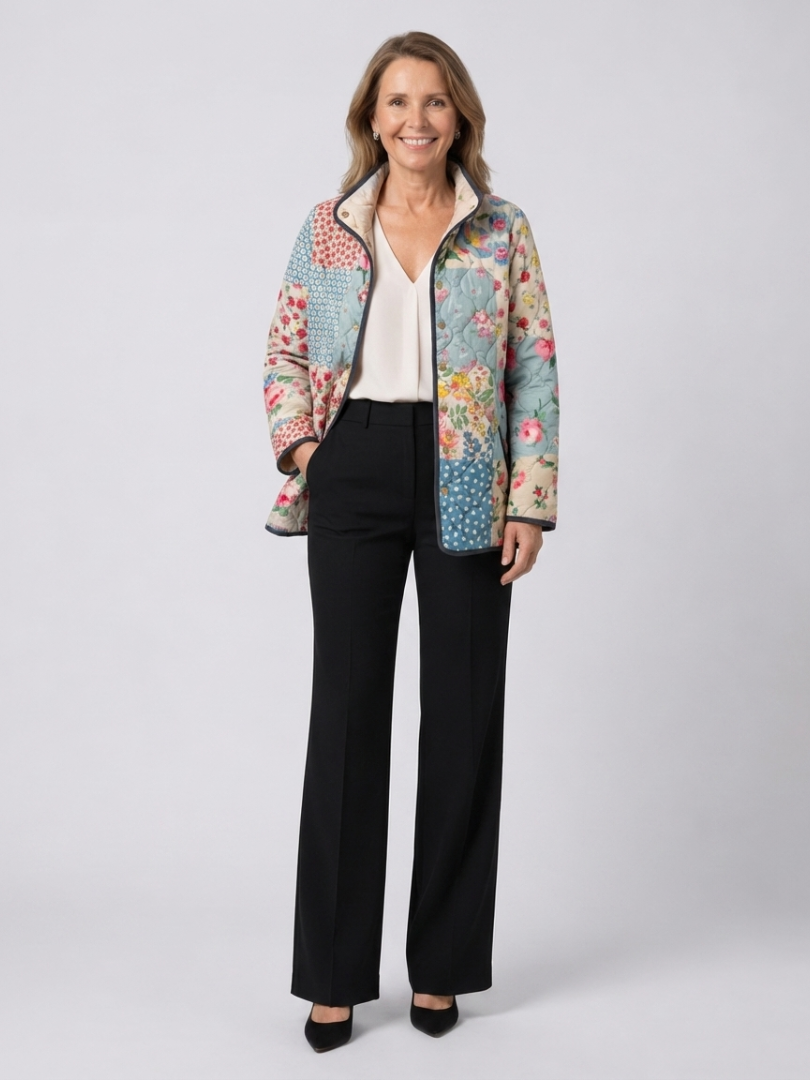 Ines e Beatriz | Casaco Acolchoado Patchwork Floral Leonor