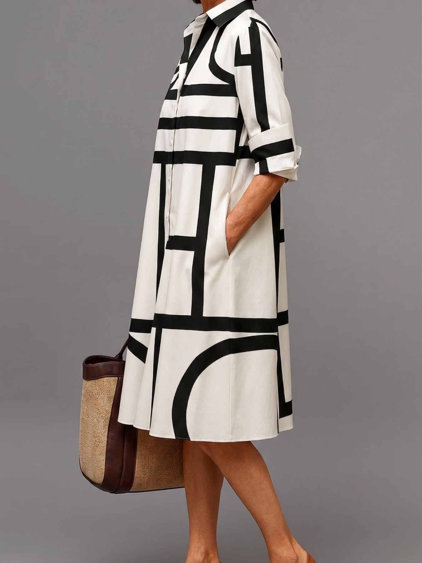 Ellie | Vestido midi cuidado e elegante