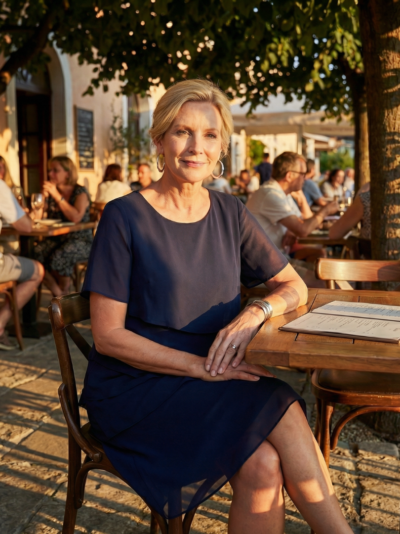 Orson | Weiches knielanges Kleid mit Konturen