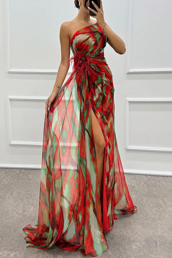 Lorna | Lebhaftes Drapiertes Kleid