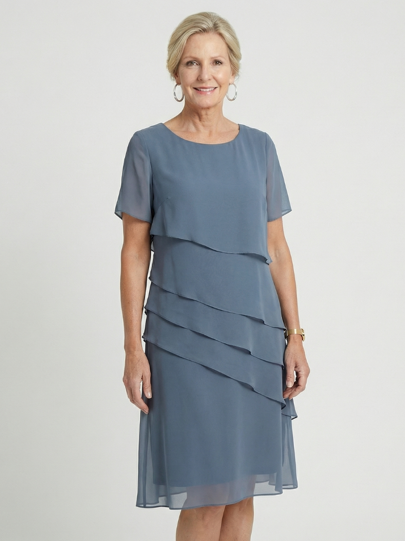 Orson | Weiches knielanges Kleid mit Konturen