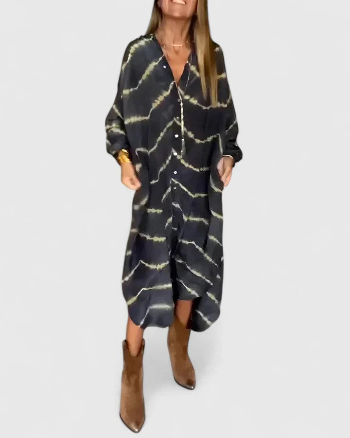 Das gestreifte Maxikleid Julia