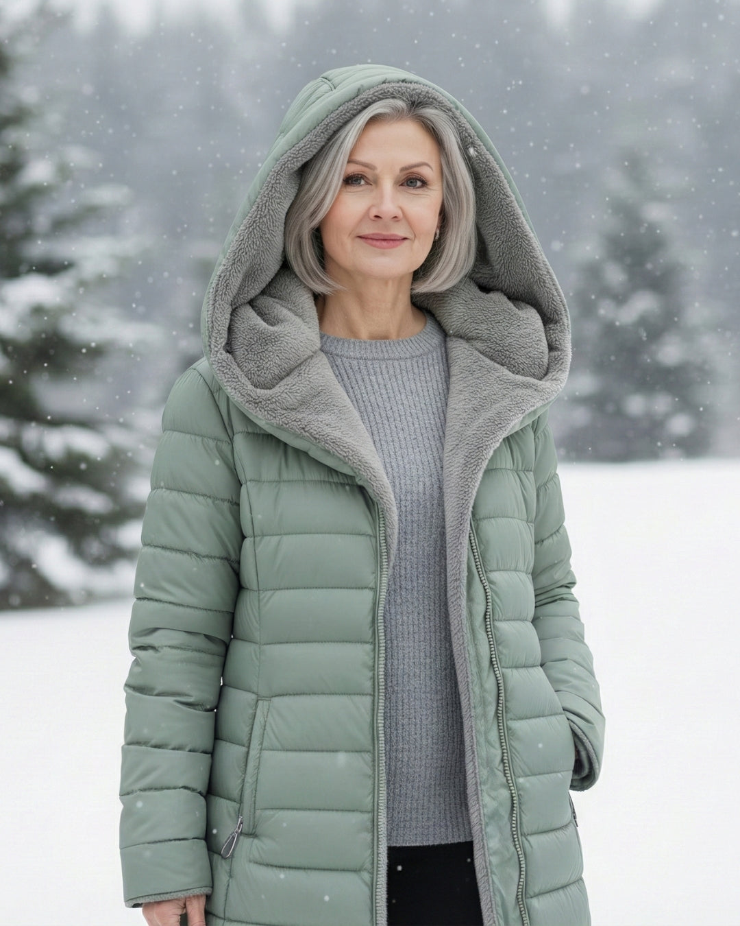 Alice | Casaco Puffer com Forro Polar