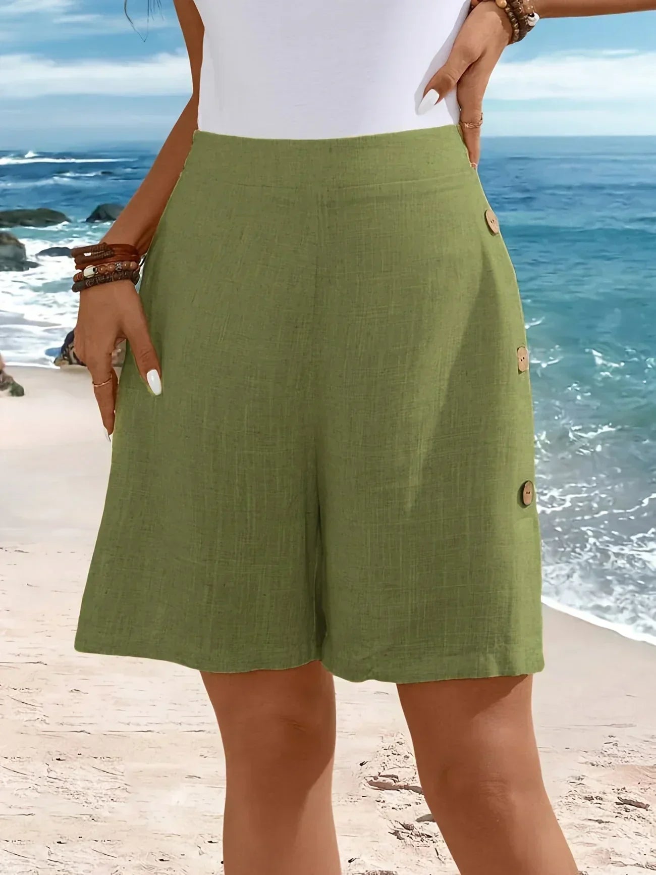 WHITNEY™ - CALÇÕES DE VERÃO DRAPEADOS E RESPIRÁVEIS