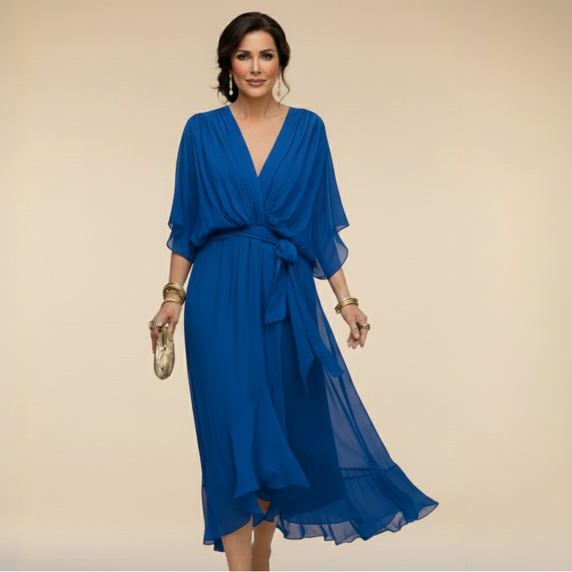 MONICA™ | Elegantes Kleid mit V-Ausschnitt