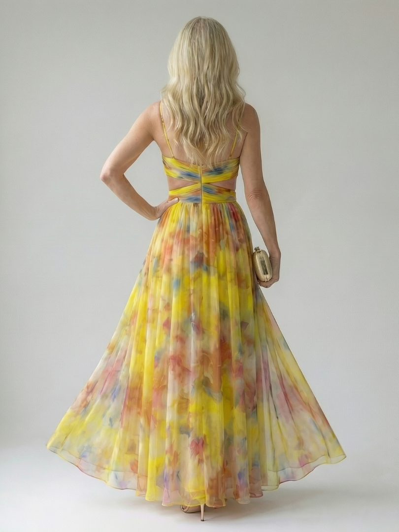 Élise | Vestido Maxi Cruzado com Degradé